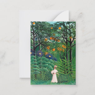 Henri Rousseau - Woman Walking in an Exotic Forest Card