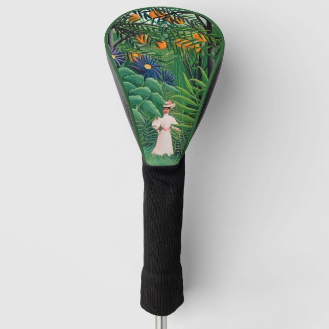 Henri Rousseau - Woman Walking in an Exotic Forest Golf Head Cover (Front)