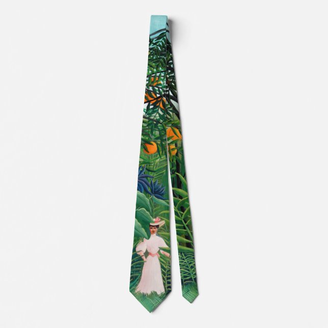Henri Rousseau - Woman Walking in an Exotic Forest Tie (Front)