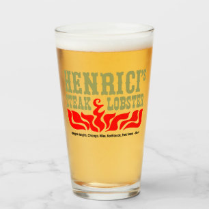 Henrici's Restaurant, Steak and Lobster, Chicago,  Glass