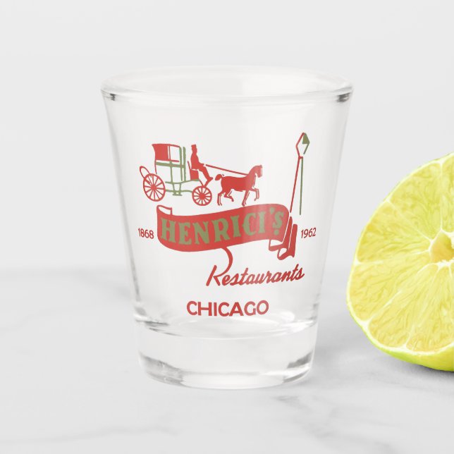 Henrici's Restaurant, Steak & Lobster, Chicago, IL Shot Glass