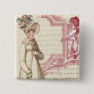 Henrietta 2 Inch Square Button