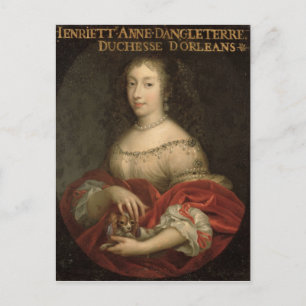 Henrietta Anne  Duchess of Orleans Postcard