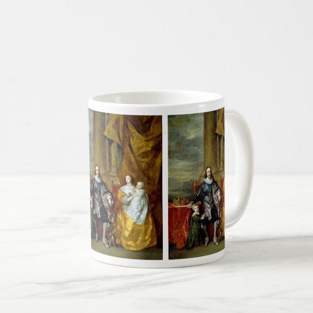 Henrietta Maria and Charles I by Van Dyck Coffee M Coffee Mug (Front Right)