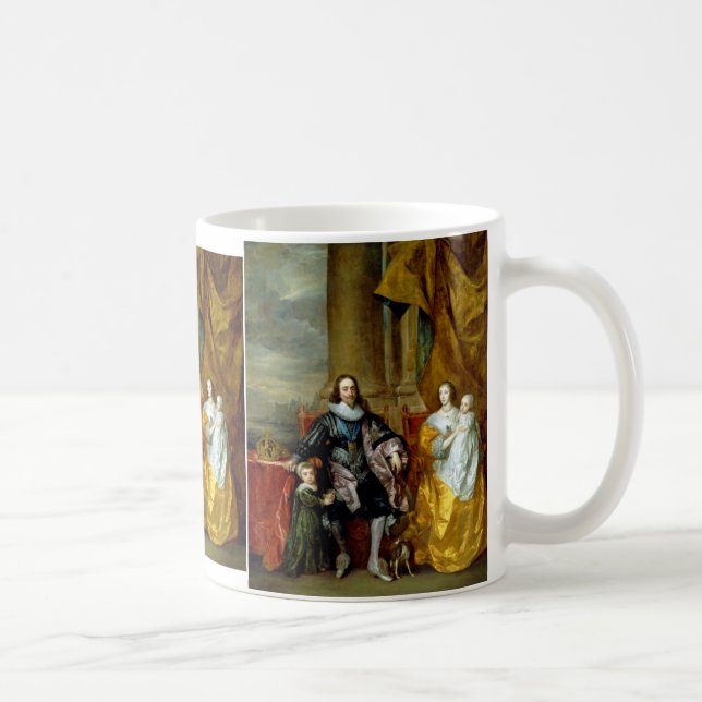 Henrietta Maria and Charles I by Van Dyck Coffee Mug (Right)