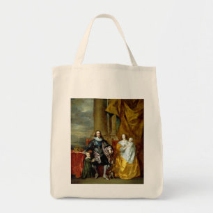 Henrietta Maria and Charles I by Van Dyck Tote Bag