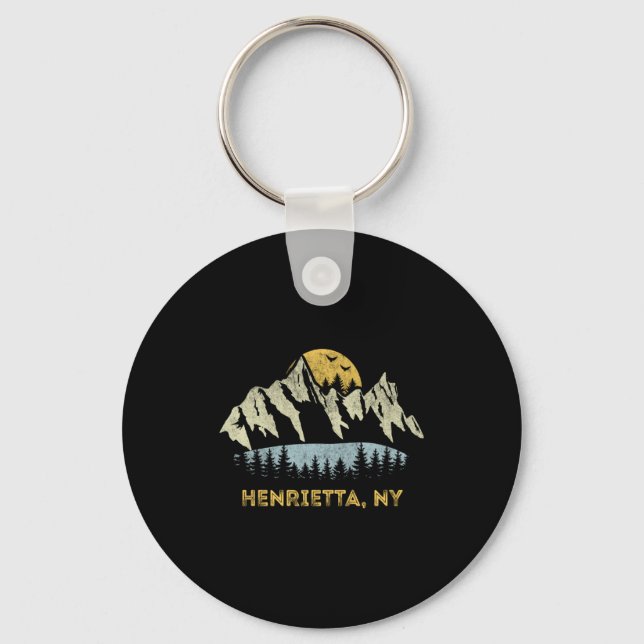 Henrietta New York Mountain Sunset Sunrise Ny  Keychain (Front)