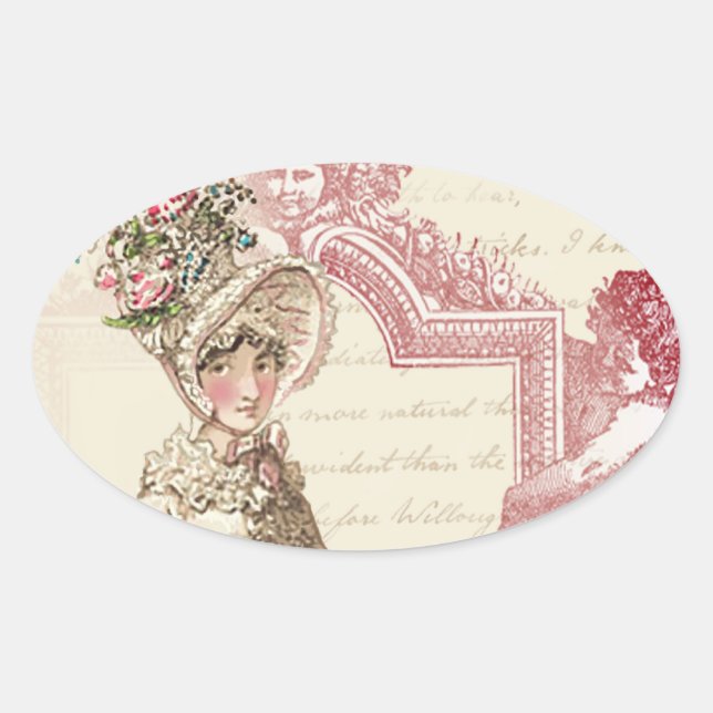 Henrietta Oval Sticker (Front)