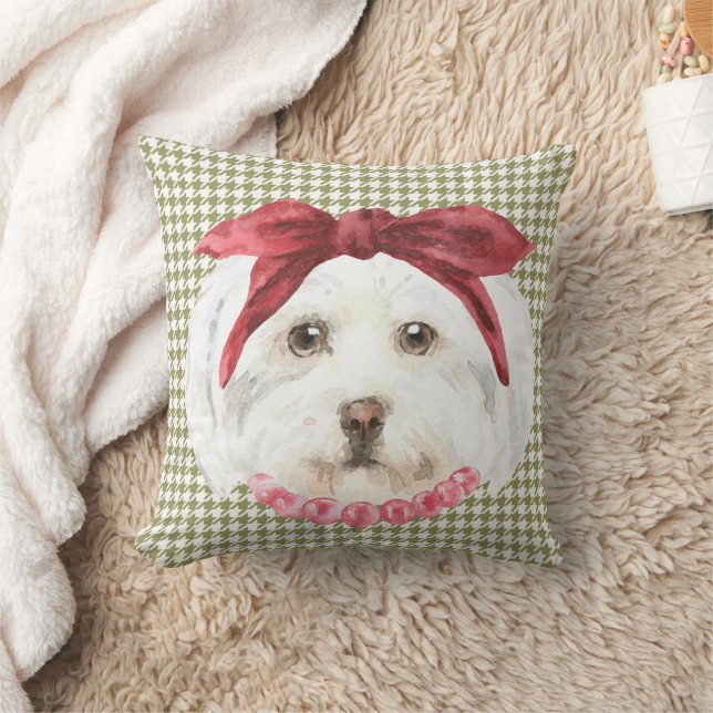 Henrietta the Havanese Throw Pillow (Blanket)