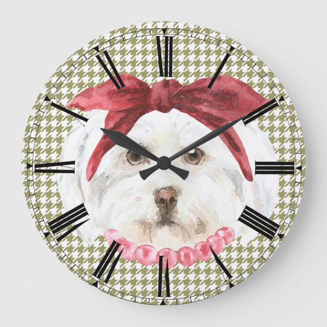 Henrietta the Havanese Wall Clock (Front)