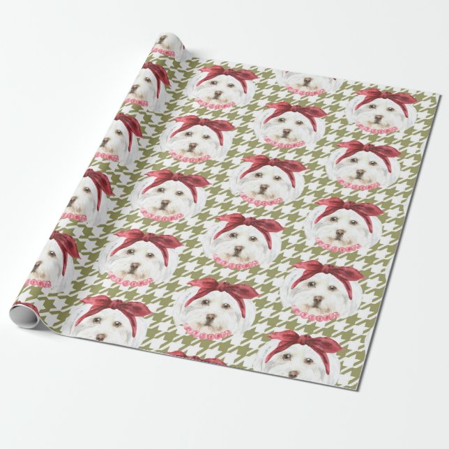 Henrietta the Havanese Wrapping Paper (Unrolled)
