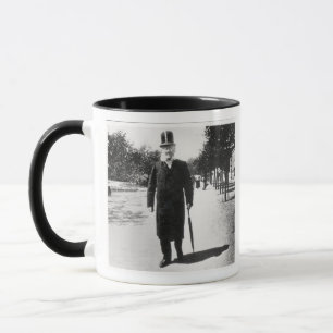 Henrik Ibsen (1828-1906) in Oslo, 1896 (b/w photo) Mug