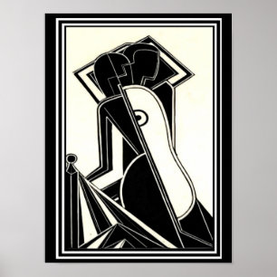 Henry Butler  "Female Figures " 1928 Deco Print