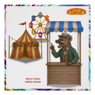 Henry circus hyena poster