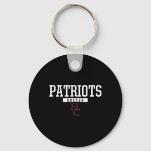 Henry County Patriots Logo Soccer Hs  Keychain