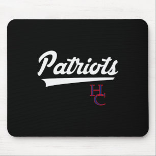 Henry County Patriots Logo Vintage Swoosh Hs Mouse Pad