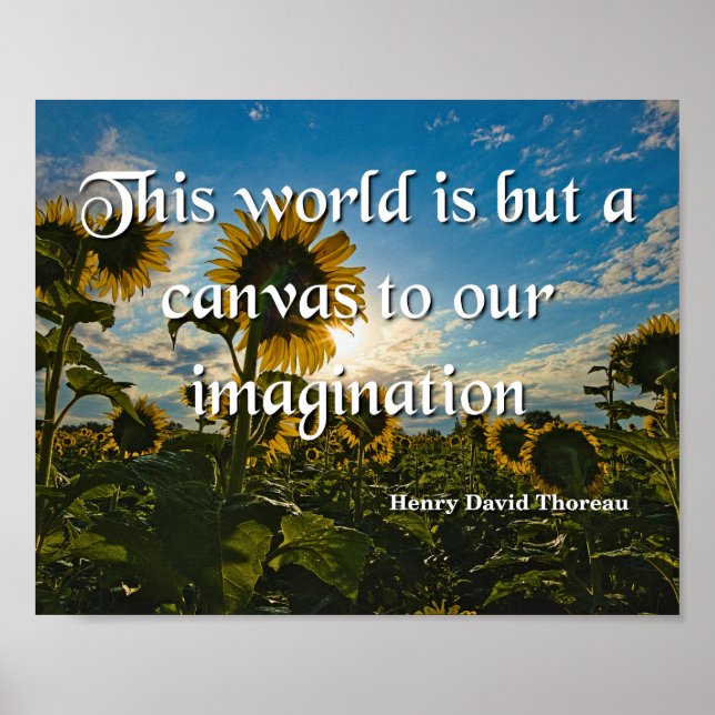 Henry David Thoreau, Imagination Poster (Front)