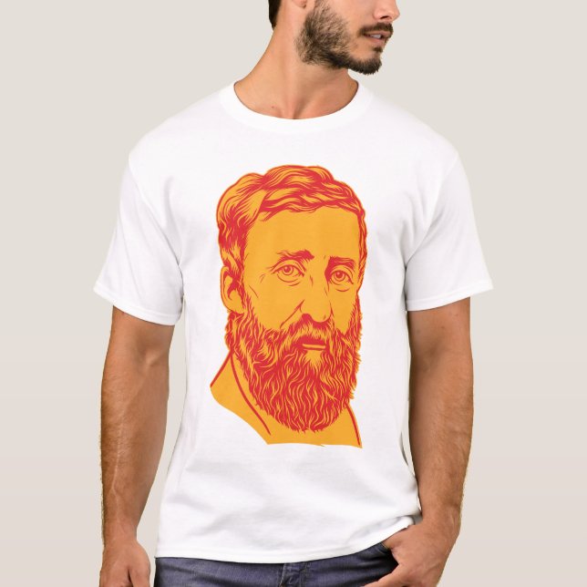 Henry David Thoreau portrait T-Shirt (Front)