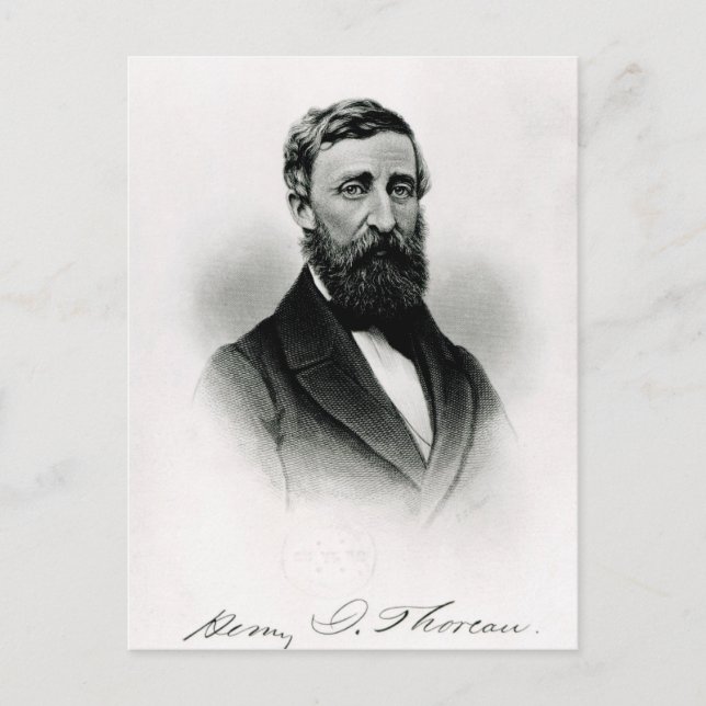 Henry David Thoreau Postcard (Front)
