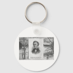 Henry David Thoreau Quote Keychain