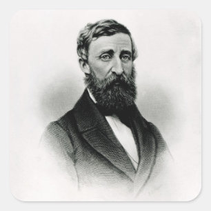 Henry David Thoreau Square Sticker
