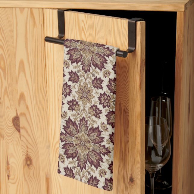 Henry Dearle Persian Floral Pattern Floral Design Kitchen Towel (Thirds Fold)
