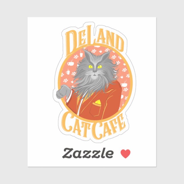 Henry DeCat sticker in Yellow (Sheet)