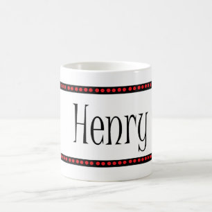 Henry Dots Name Coffee Mug