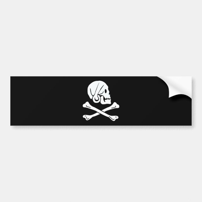Henry Every Flag Pirate Flag Bumper Sticker (Front)