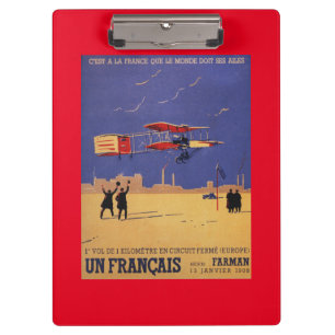 Henry Farman Flies at Issy-les-Moulineaux Clipboard