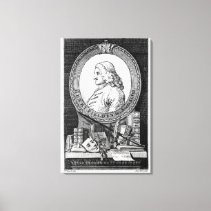 Henry Fielding  at the Age of Forty Eight Canvas Print