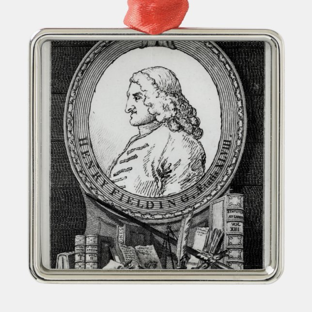 Henry Fielding  at the Age of Forty Eight Metal Ornament (Front)