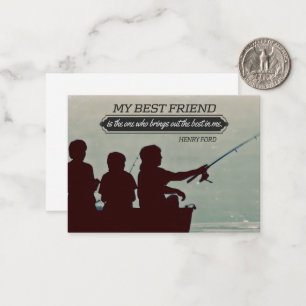 Henry Ford Inspirational Quote "Best friend" Card