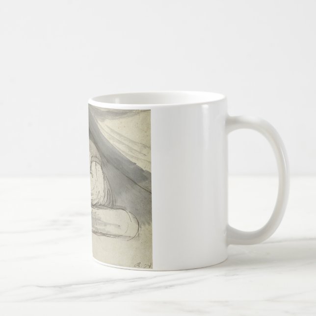 Henry Fuseli - Woman Sitting, Curled Up Coffee Mug (Right)