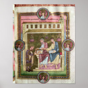 Henry III with the Apostles Simon and Jude Poster