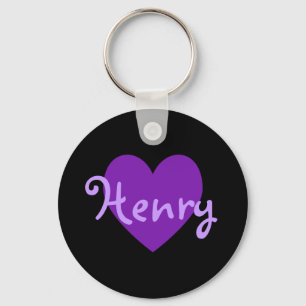 Henry in Purple Keychain