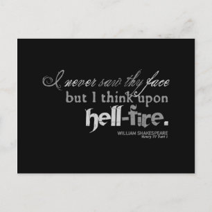 Henry IV "hell-fire" Insult (B&W version) Postcard