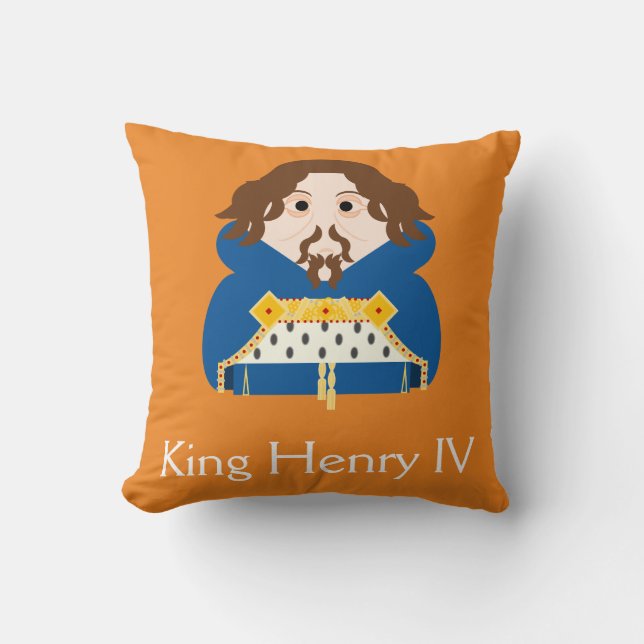 Henry IV, House of Lancaster King of England Throw Pillow (Front)