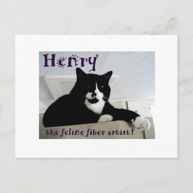 Henry la carte postale de l'artiste en fibre de fé (Devant)