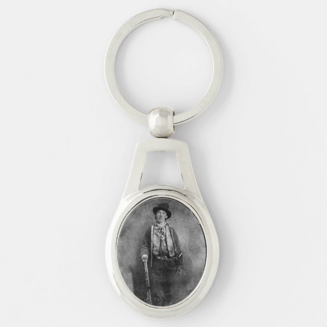 Henry McCarty, Billy the Outlaw Kid of Old West Keychain (Front)