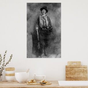 Henry McCarty, Billy the Outlaw Kid of Old West Poster