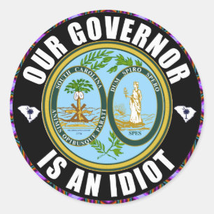 Henry McMaster is an idiot Classic Round Sticker