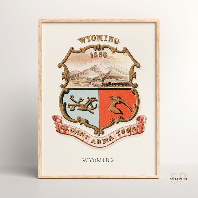 Henry Mitchell Wyoming Territory Coat of Arms Poster (Creator Uploaded)