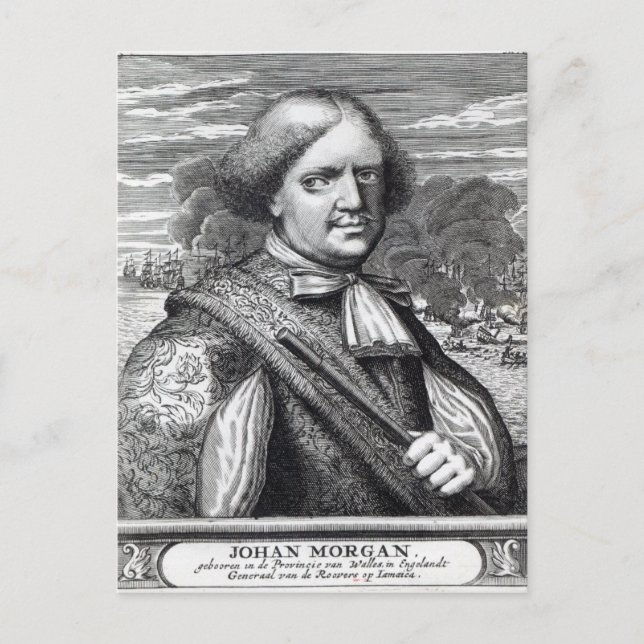 Henry Morgan, 1678 Postcard (Front)