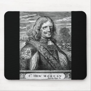 Henry Morgan Pirate Portrait Mouse Pad