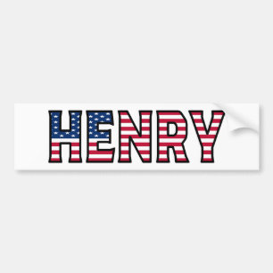 Henry Nom Vorname USA Aufkleber Sticker Auto