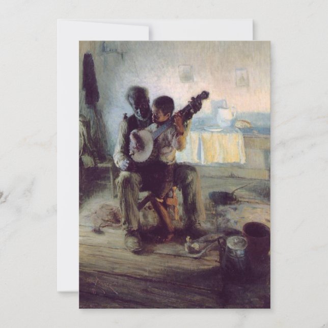 Henry Ossawa Tanner - The Banjo Lesson Invitation (Front)