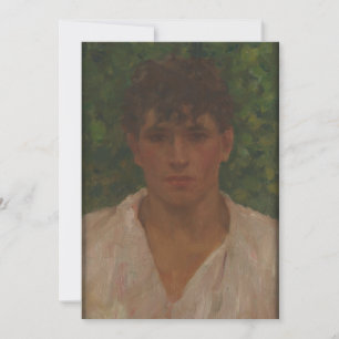 Henry Scott Tuke - Portrait of a Young Man with Op Invitation