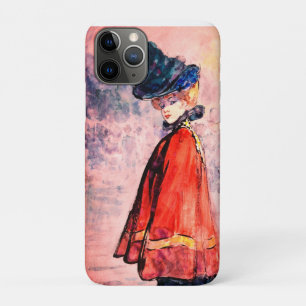 Henry Somm – Elegant In Red Cape iPhone 11 Pro Case