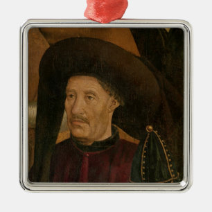 Henry the Navigator detail from the Polyptych Metal Ornament